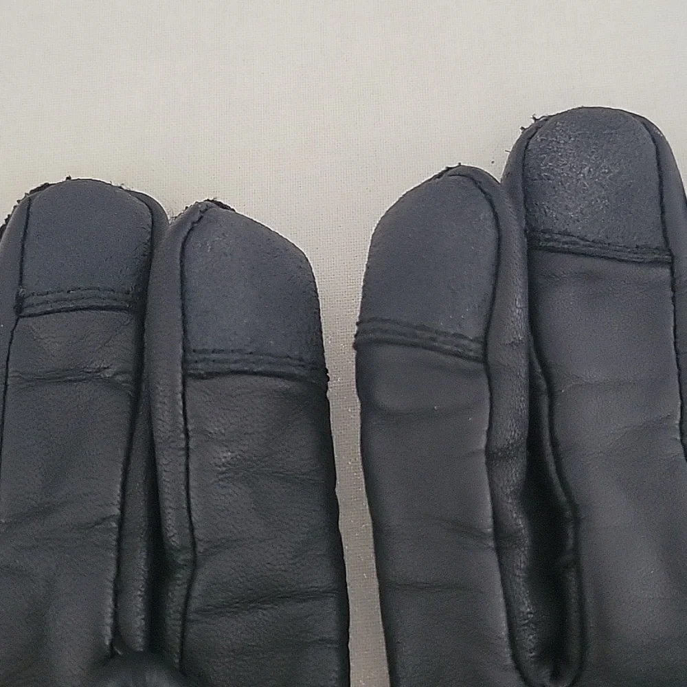 Harley Davidson Leather Gloves, Red/White/Black, Small